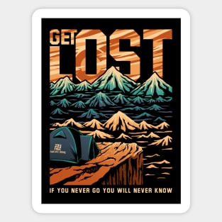 GET LOST! Sticker